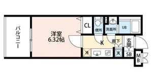 サヴォイ ラ・ピエル サフィール【9階】の間取り