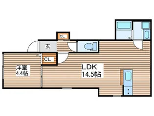 Calm Park Residence【1階】の間取り