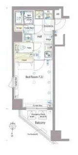 GENOVIA南麻布greenveil【8階】の間取り