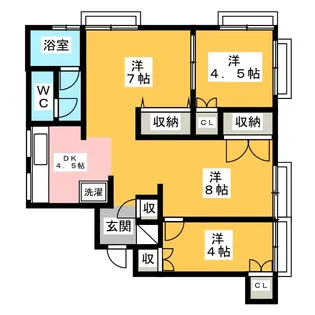 スタイリストコーポラス【2階】の間取り