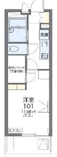 レオパレスSANYA【3階】の間取り