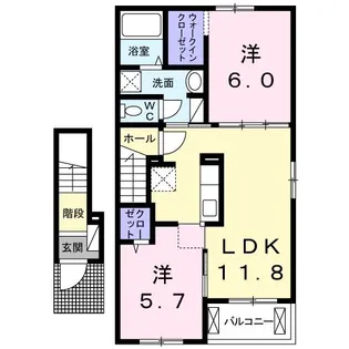 マーベラス メゾンII【2階】の間取り