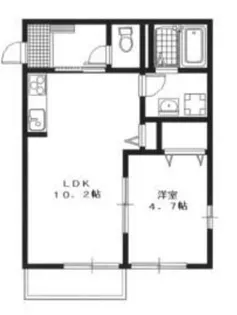 ロビンスフィールド【2階】の間取り