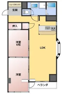 上信コーポ【4階】の間取り