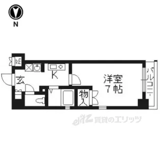 ベラジオ御所東【9階】の間取り
