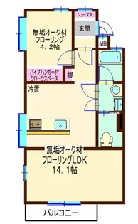 戸越公園アパートメント【2階】の間取り