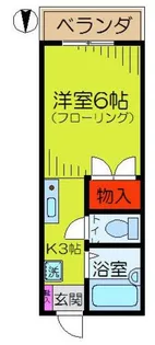 ハピネスK【2階】の間取り