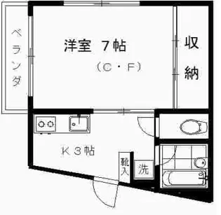 ミナトモハイツ旗の台【2階】の間取り