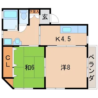 ジェネシスハイツ ハンズ拾番館【2階】の間取り