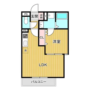 リテラス光善寺【2階】の間取り