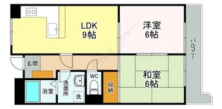 青山コーポA【3階】の間取り