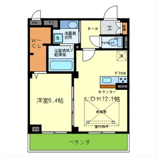 JADE ASHIYA【5階】の間取り