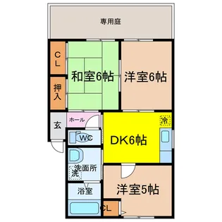 フォーレス北方【1階】の間取り