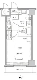 パティーナ住吉Tria【3階】の間取り