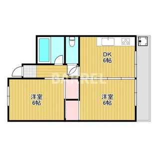セントラルコート南桜塚【3階】の間取り