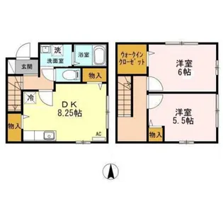 セジュール鍛冶町の間取り