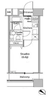 ファーストリアルタワー新宿【13階】の間取り