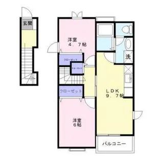 グランメール【2階】の間取り