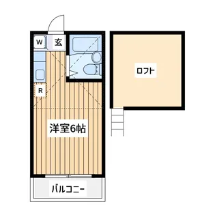 ハッピーパレス越野【1階】の間取り