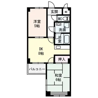 万代東マンション【1階】の間取り
