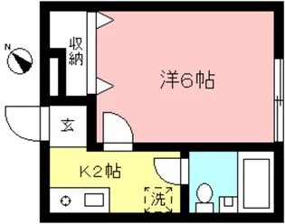 ハイツ三泉A棟【2階】の間取り