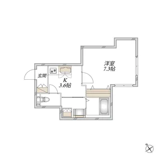 Maison Sarkland メゾンサークランド【1階】の間取り