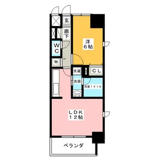 Raffine名駅南【11階】の間取り