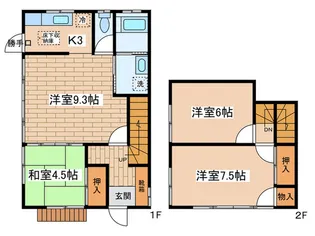 金杉コーポの間取り