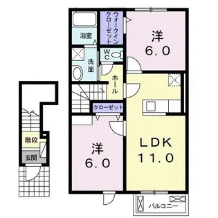 グレイスII【2階】の間取り