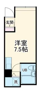 ポートハイツ片倉【1階】の間取り