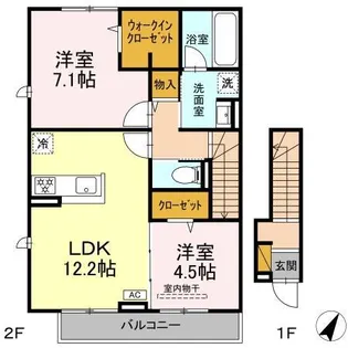 La Maison Masha【2階】の間取り