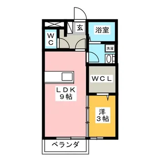 リビングタウンいせI【1階】の間取り