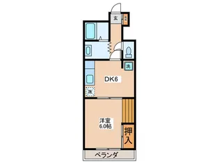 メゾンドコマ【1階】の間取り
