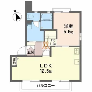 シティガーデン安積 C【2階】の間取り