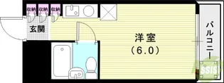 キューブ芦屋【4階】の間取り