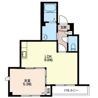 グリーンハイツ【1階】の間取り