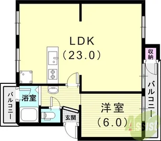 狩口台住宅26号棟【3階】の間取り