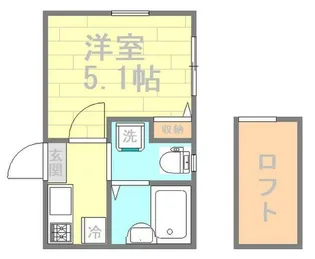フェリオ【2階】の間取り