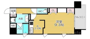 KAISEI四天王寺【3階】の間取り
