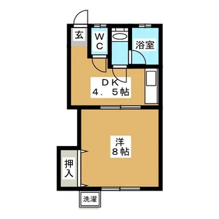 ハイツ栄連【1階】の間取り