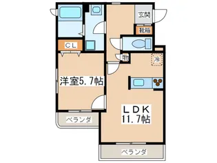LIVE二日市【3階】の間取り