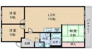 グランドロイヤルマンション【2階】の間取り
