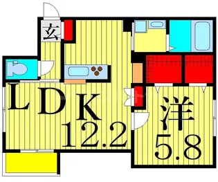 メゾン・ソレイユ【1階】の間取り