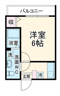 ロジュマン東海大学前【1階】の間取り