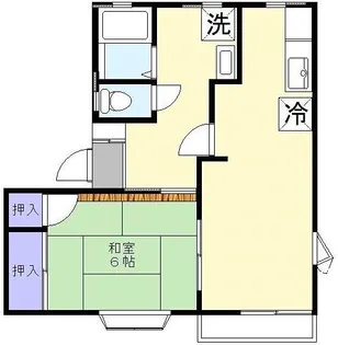 リバティハイム西中央【1階】の間取り