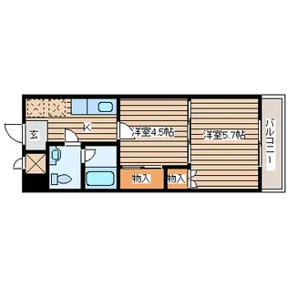 クレールコート【5階】の間取り