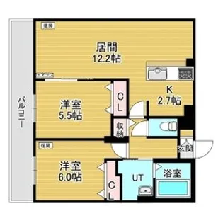 レジデンス白石中央I【3階】の間取り