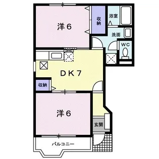 エスポワール上条 B【1階】の間取り