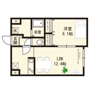 SKYLUX馬込【4階】の間取り