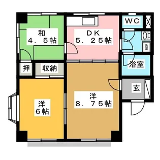 ジュネ・ファミール【1階】の間取り